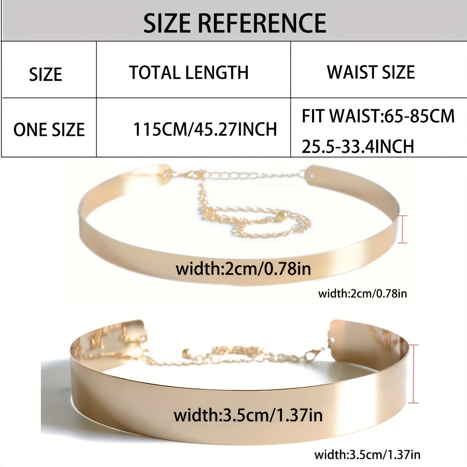 Women's Polished Iron Wide Belt with Shimmering Shine Elegant Metal Girdle