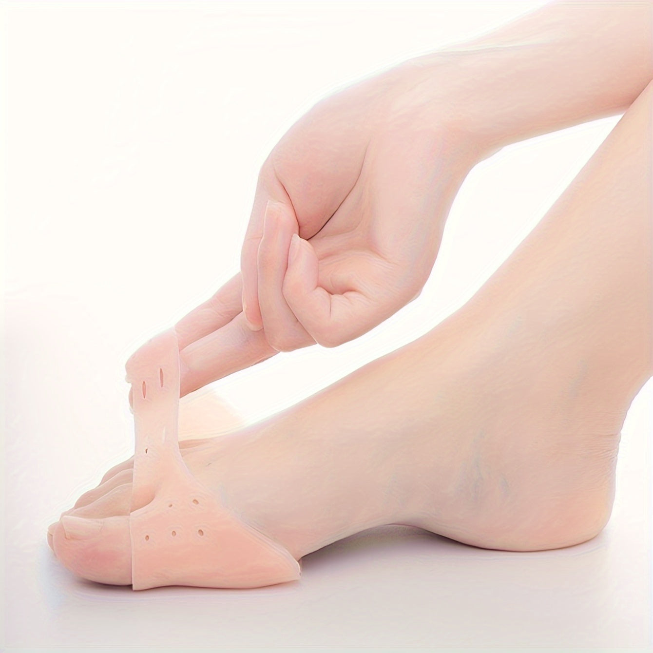 Unisex Silicone Split Toe Foot Covers Breathable Anti-Wear Toe Protectors