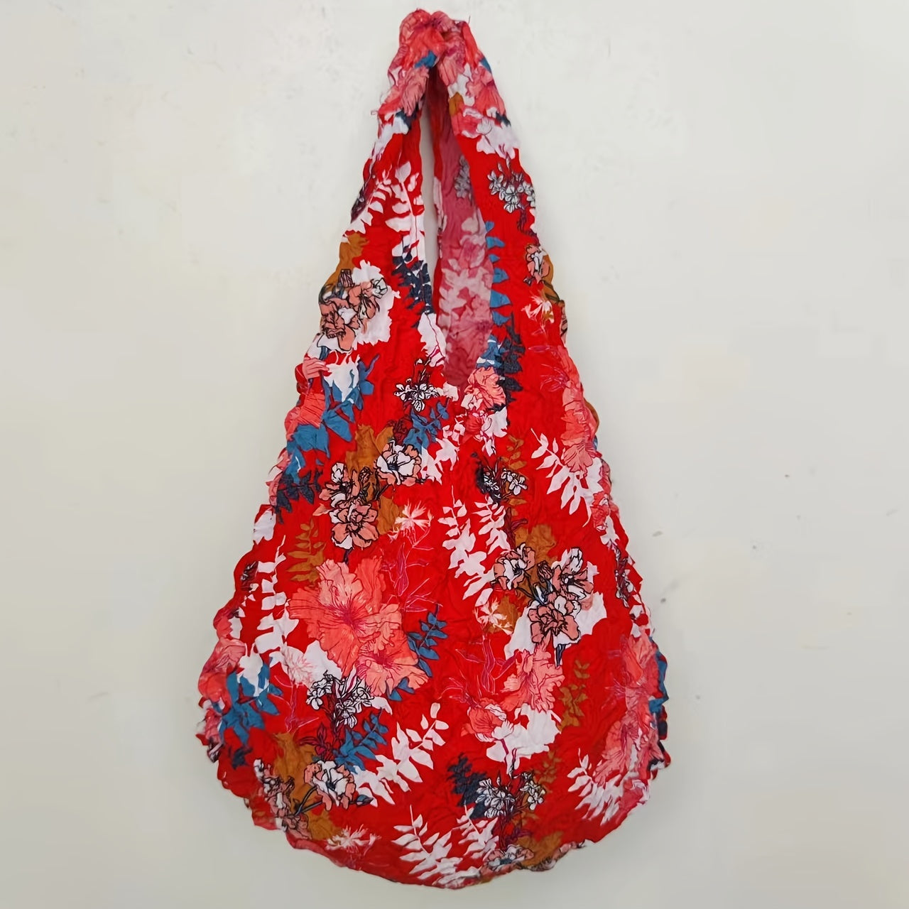 Gul naqshli qayta ishlatiladigan oziq-ovqat to'plami, cho'ziladigan sumka, xarid qilish uchun yelka sumkasi, qisqaradigan saqlash sumkasi, ayollar uchun mukammal sovg'a, xarid qilish va sayohat uchun ideal, ajoyib oshxona tashkilotchisi va aksessuar.