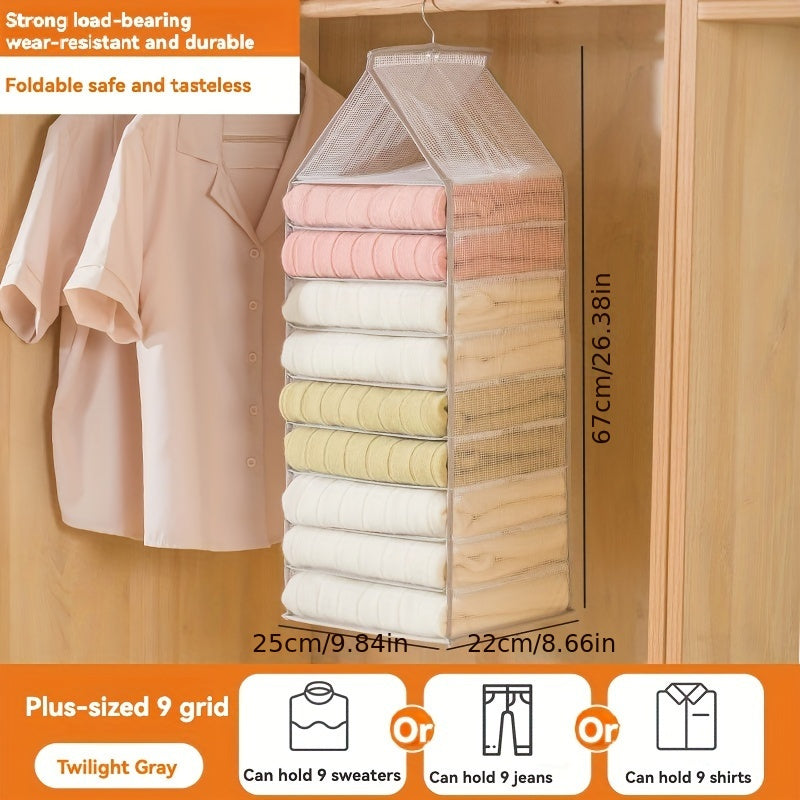 Foldable Clothes Organizer with Drawer for Dorms and Home Storage