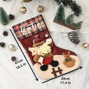 Personalized Christmas Stocking Monogrammed 3D Decor for Holiday Gifts
