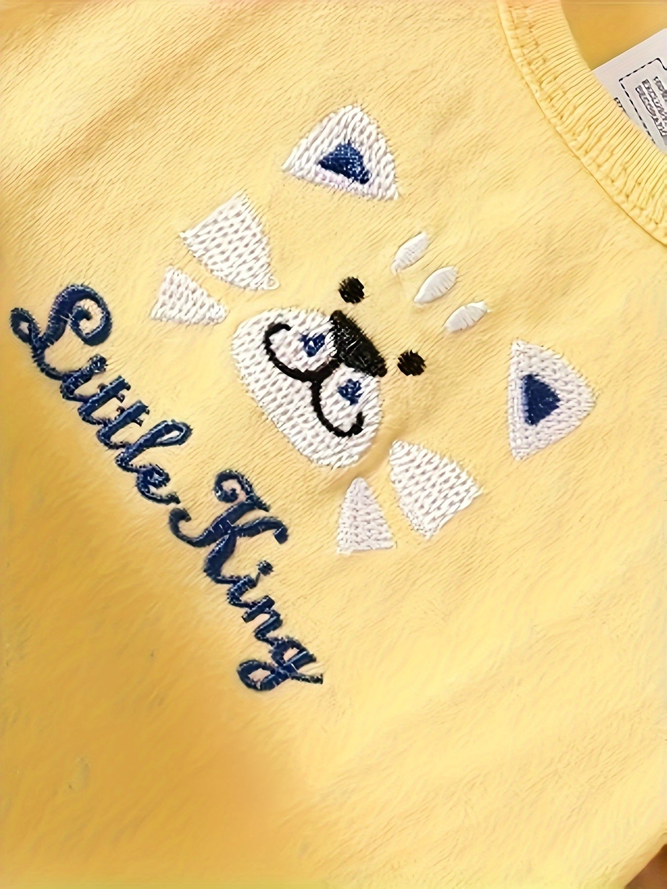 Kichkina erkaklar uchun kombinezonlar 5 ta paket, qisqa qo‘l, paxta yozgi kiyimlar, multfilm sher va chiziqli naqsh bilan