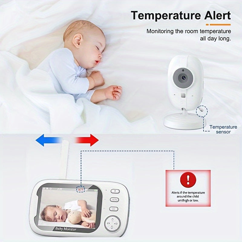 Baby Monitor with 720P HD Camera 12.7cm LCD Screen 274M Wireless Night Vision Two-Way Audio