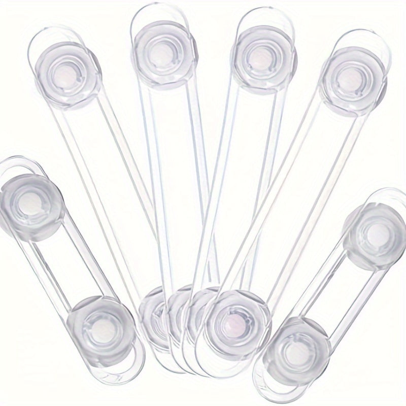 Set of 8 Adjustable Cabinet Locks for Drawers Cupboards Ovens Fridges and Doors