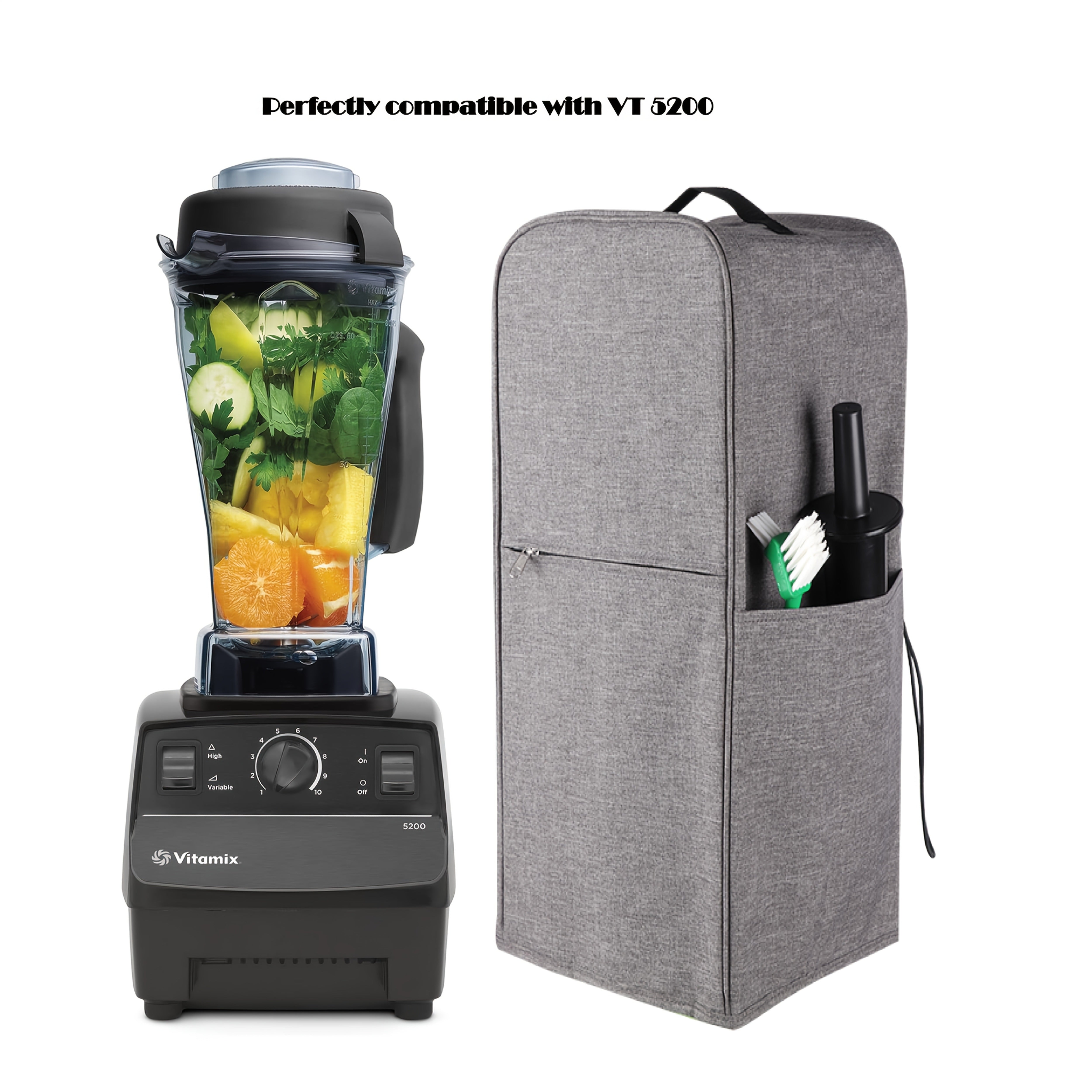 Защитите свой блендер Vitamix Classic 5200 с помощью этого водонепроницаемого и пылезащитного чехла. Он совместим с домашними блендерами объемом 64 унции и изготовлен из ПВХ-материала, безопасного для контакта с не пищевыми продуктами.