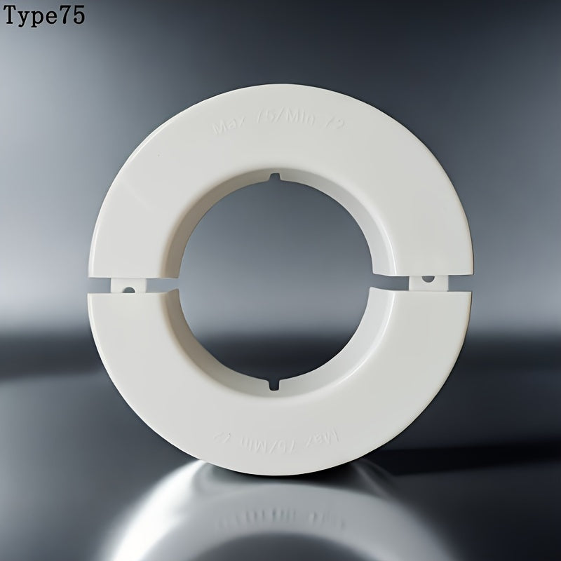 2-to'plam PVC devor teshigi qopqog'i konditsioner va quvur uchlari uchun