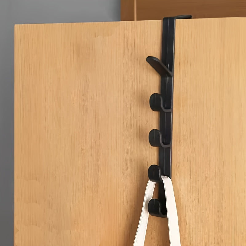 Over-the-Door Coat Rack with 5 Hooks for Hats Keys and Items Space Saving Organizer