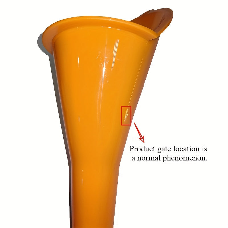 Universal Plastic Oil Funnel for Gasoline and Motorcycles, Anti-splash, Long Stem