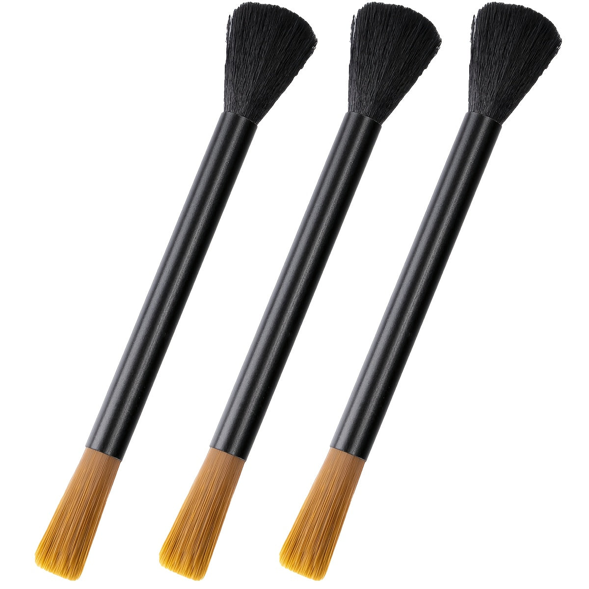 Dual-Head Coffee Grinder Cleaning Brush with Aluminum Handle for Baristas and Home Use