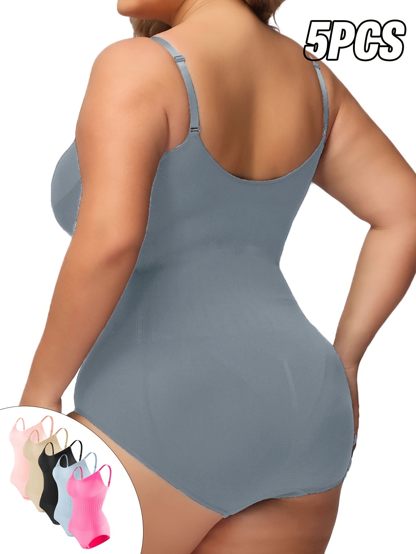 Women's Seamless Tummy-Tuck and Butt-Lifting Shapewear 5 Pack in 5 Colors