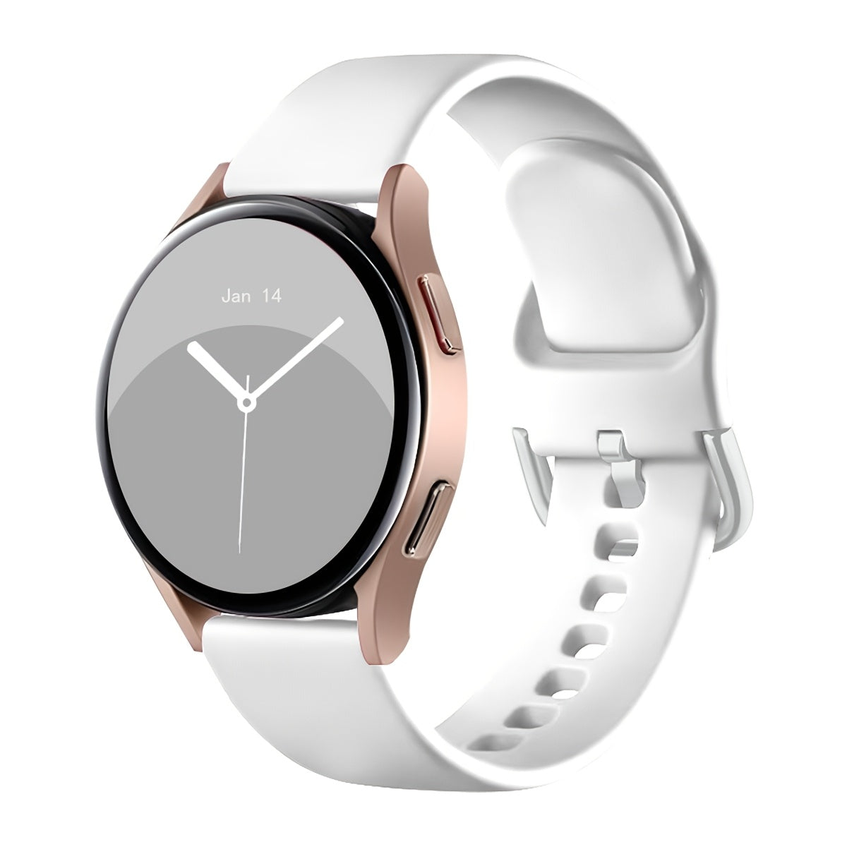 Klassik bir rangli silikon soat to'plami, turli Samsung Galaxy Watch modellari, jumladan Active 2, Watch 5 Pro va Watch 6 Classic bilan mos keladigan qora kamar bilan. 20mm yumshoqni o'z ichiga oladi.