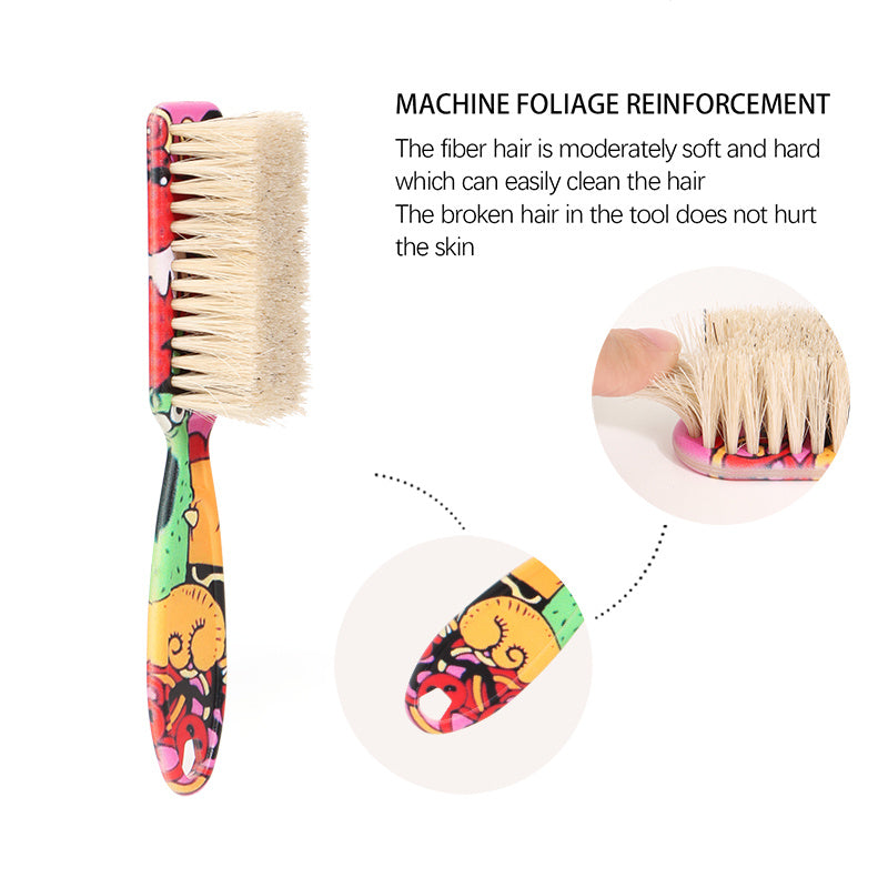 Kit de cepillo para cuello hipoalergénico con cerdas de nylon y mango de plástico, herramienta de cuidado