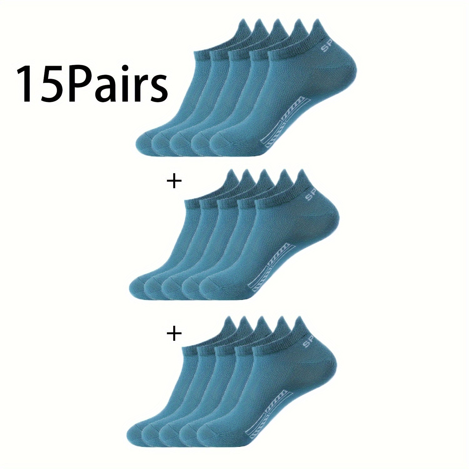 10 Pairs Unisex Low-Cut Breathable Cotton Sport Socks for Outdoor Activities