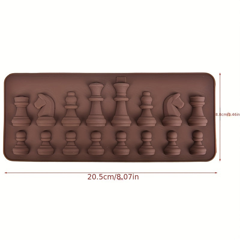 Chess Chocolate Mold 3D Silicone for Candy, Fondant, Biscuits, Baking Tools