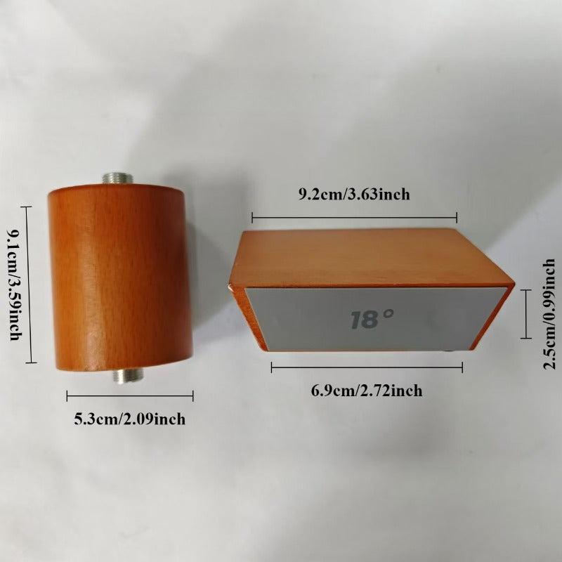 Wooden Knife Sharpener with Magnetic Diamond Whetstone and Adjustable Angles