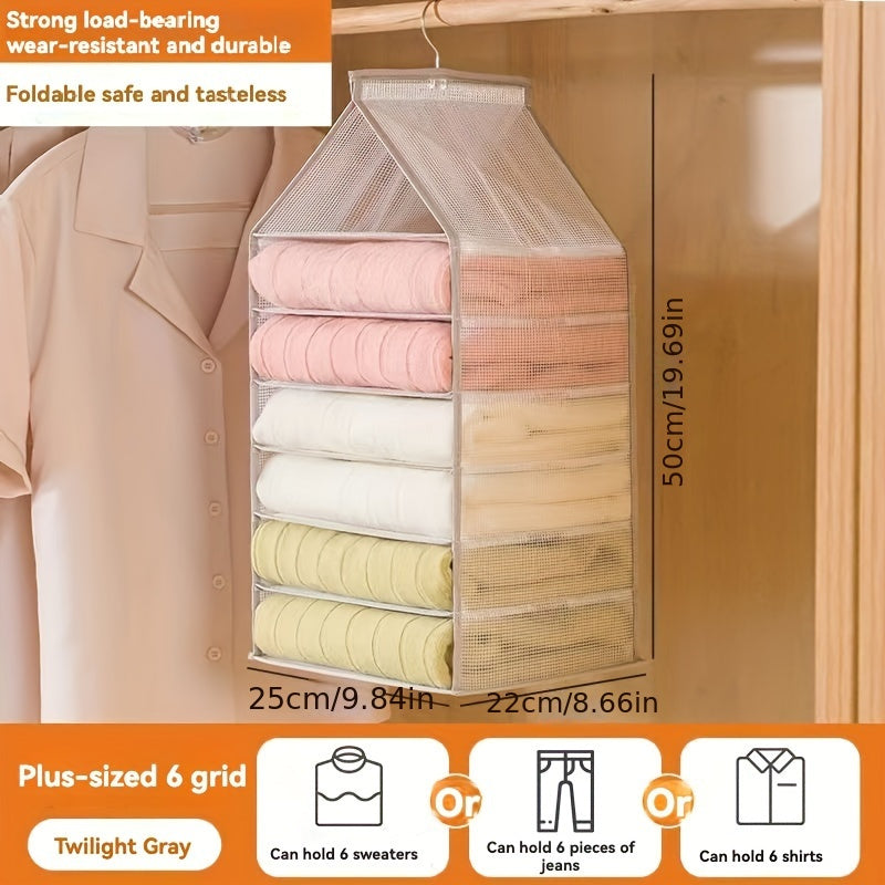 Foldable Clothes Organizer with Drawer for Dorms and Home Storage