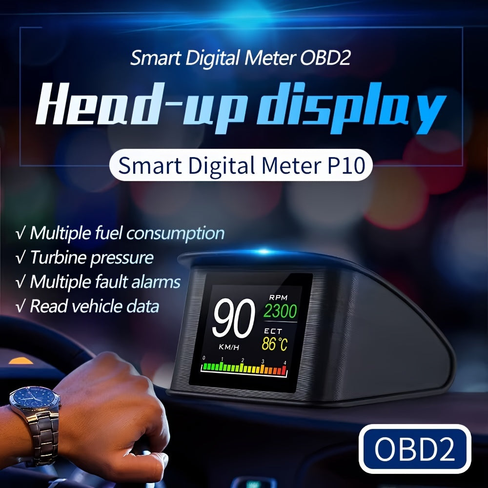 Universal Car HUD Speedometer Display OBD Digital Overspeed Alarm