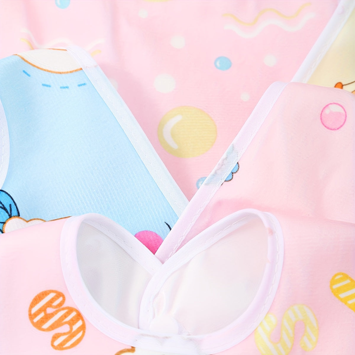 5 ta Kristal Velvet U-shakli suv o'tkazmaydigan bolalar badiylar to'plami, guruch cho'ntagi bilan