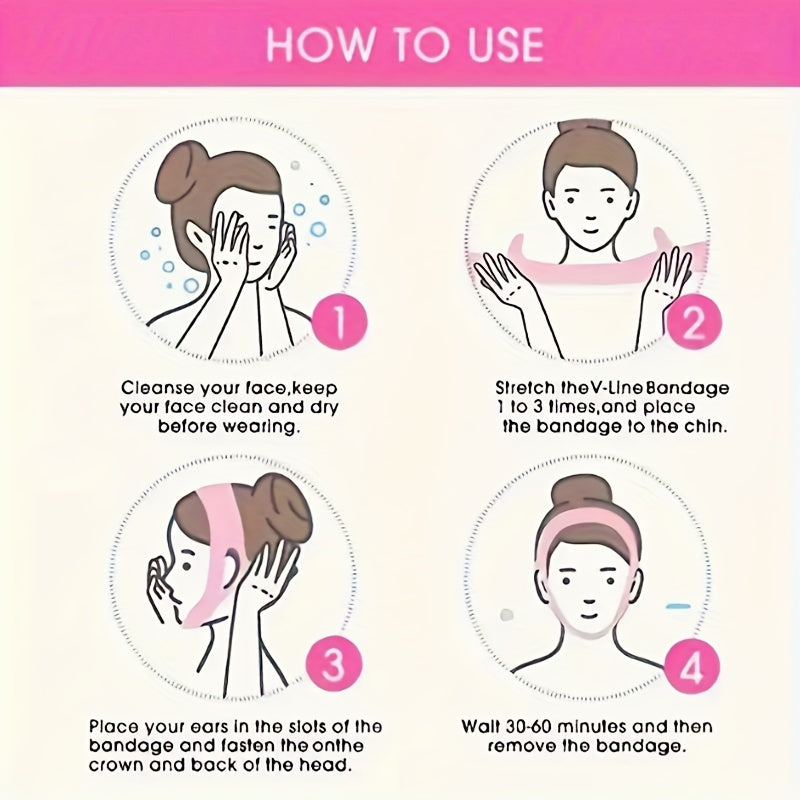 Women Face Lifting Strap Double Chin Reducer V Face Lift Belt Hypoallergenic