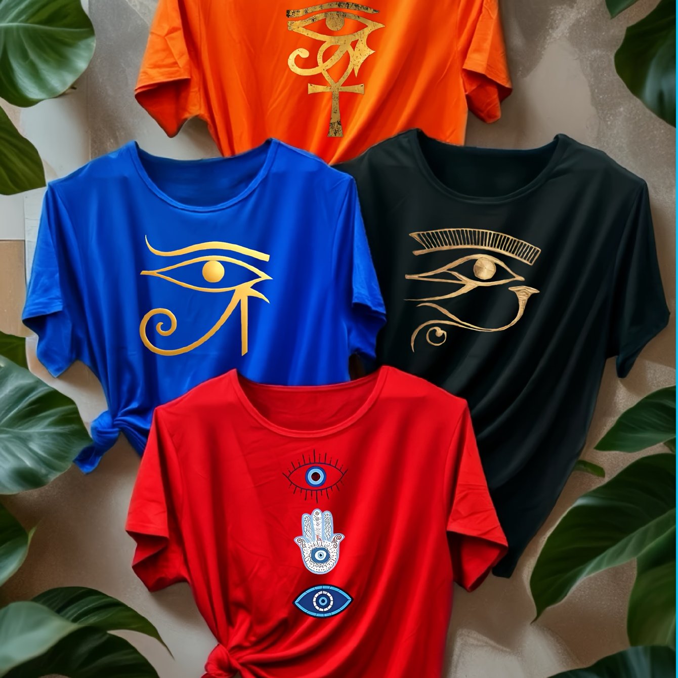 Women’s Graphic T-Shirts Polyester Blend Short Sleeve Casual Tops Vibrant Colors