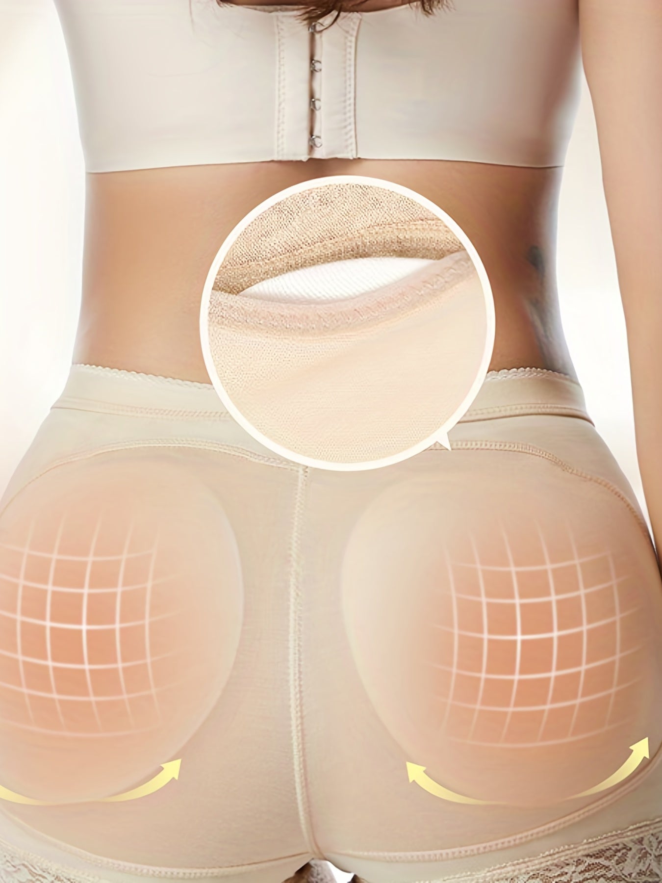 Women's Lace Trim Shaping Panties Tummy Control Buttocks Lift Seamless Underwear