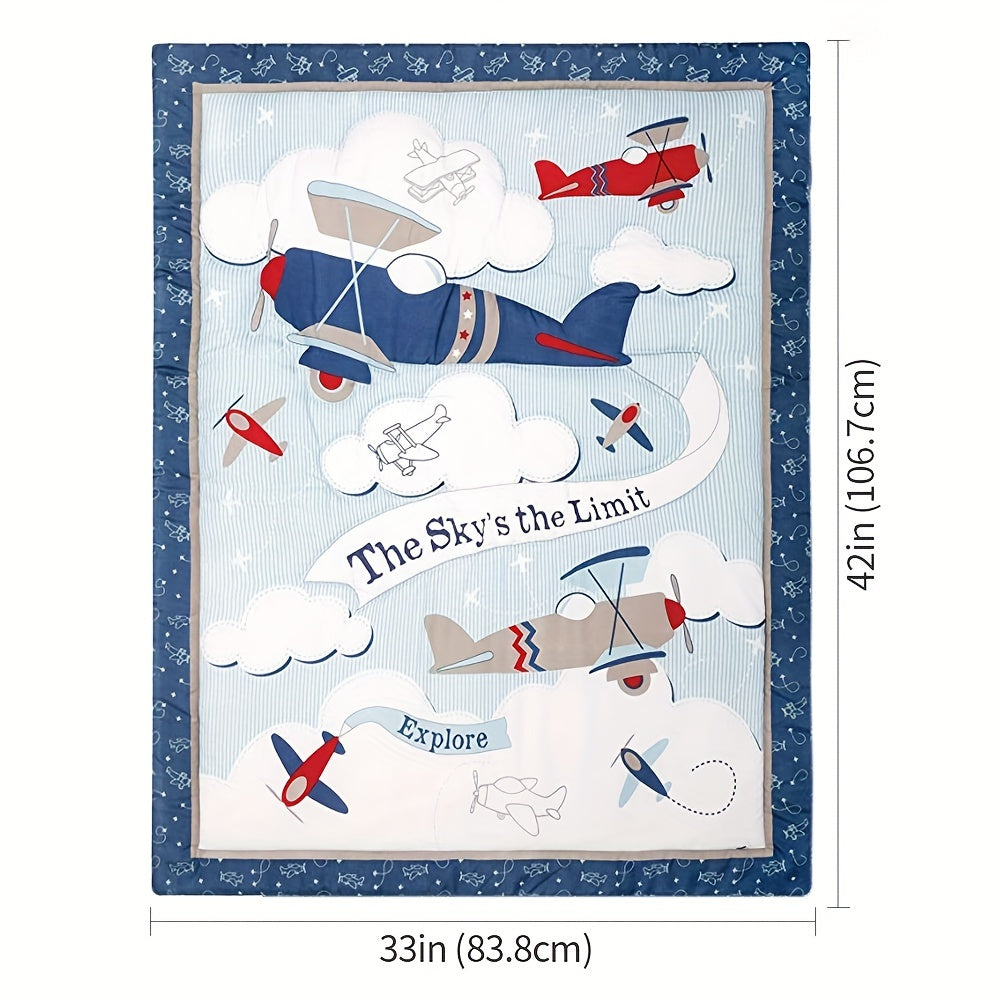 Manta de bebé para cuna 84x107cm de algodón suave para cama o cuna para niños y niñas