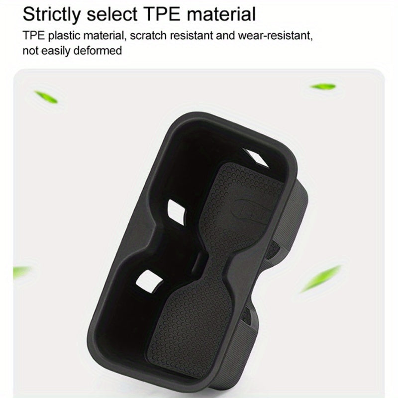 2 dona avtomobil markaz konsoli qulayligi uchun quloqchalar saqlash qutisi tashkilotchisi stakan tutqichli plastinka ABS bardoshli, oson o'rnatiladi