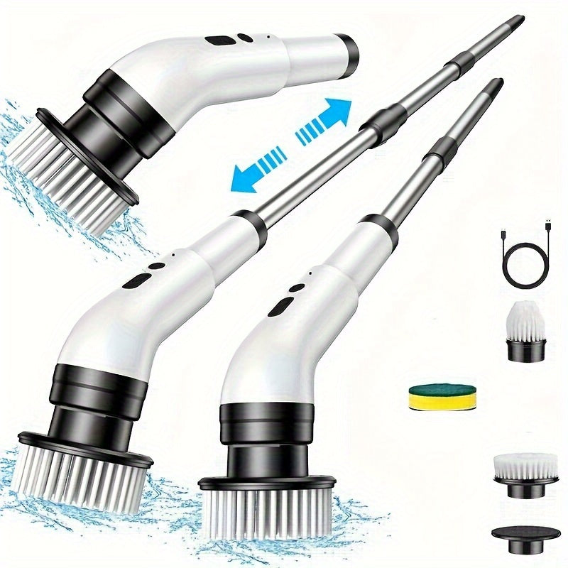 Ko'p funksiyali elektr tozalash cho'tkasi - USB orqali qulay zaryadlanadigan, pol, devor, ochiq joylar va hammomlarni tozalash uchun ajoyib