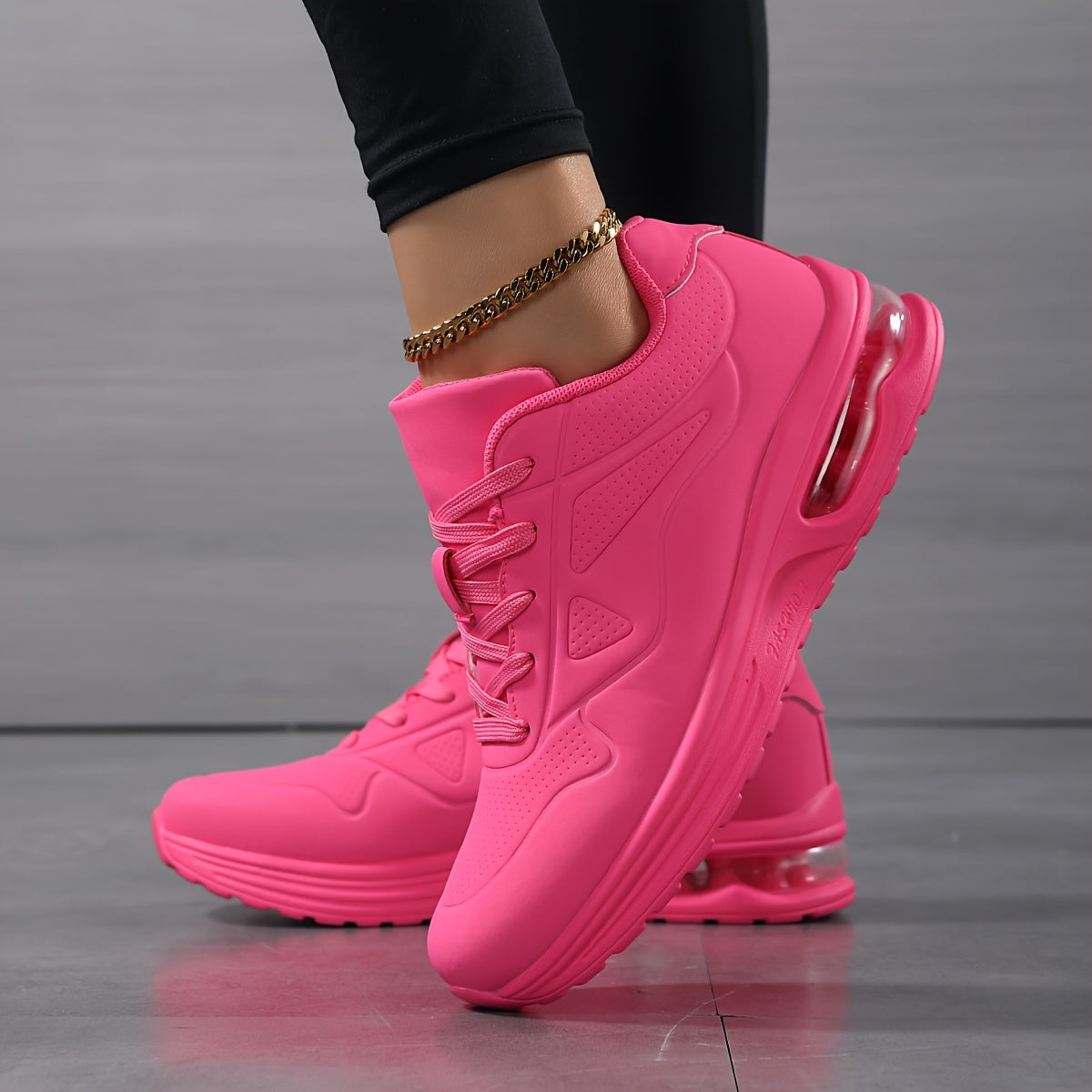 Women's Breathable Mesh Casual Sneakers with Air Cushion and Low Top