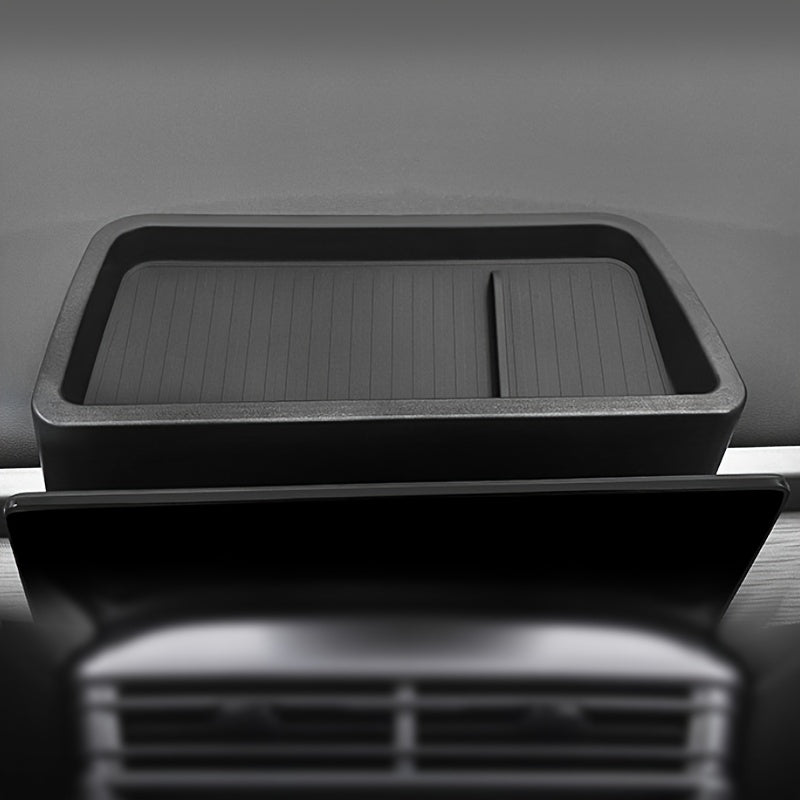 Interior Storage Box for Car Rear Center Console Tray Black Durable Material