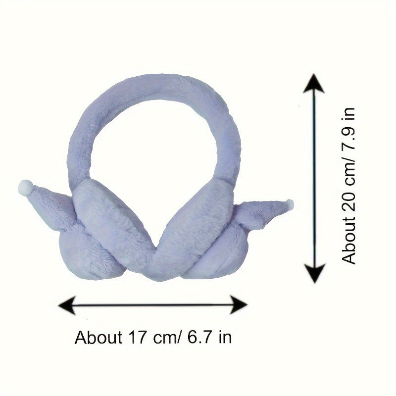 Pink White Purple Plush Earmuffs for Cold Weather Cozy Kawaii Winter Accessories