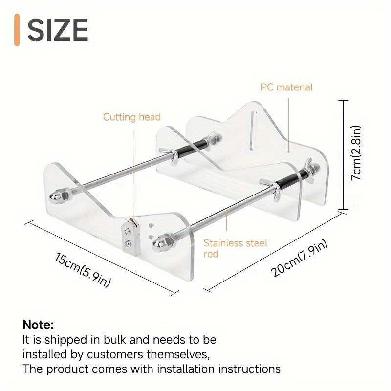 Glass Bottle Cutter Kit Manual Glass Cutting Tool for Home Use