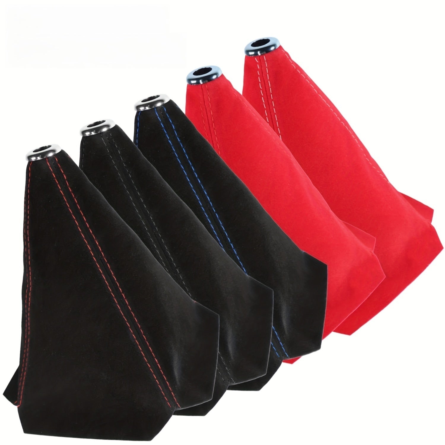 Universal Velvet Gear Shift Boot Gaiter with Stitching for Manual Transmission