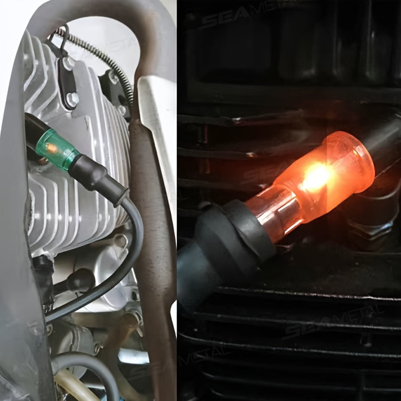 Motorcycle Spark Plug Cap Waterproof Glitter Decoration High Pressure Accessory