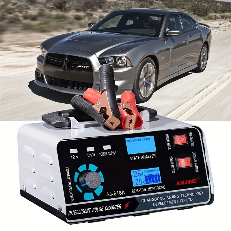 AU Plug Car Battery Charger for 12V 24V Lead Acid Lithium Batteries 400W