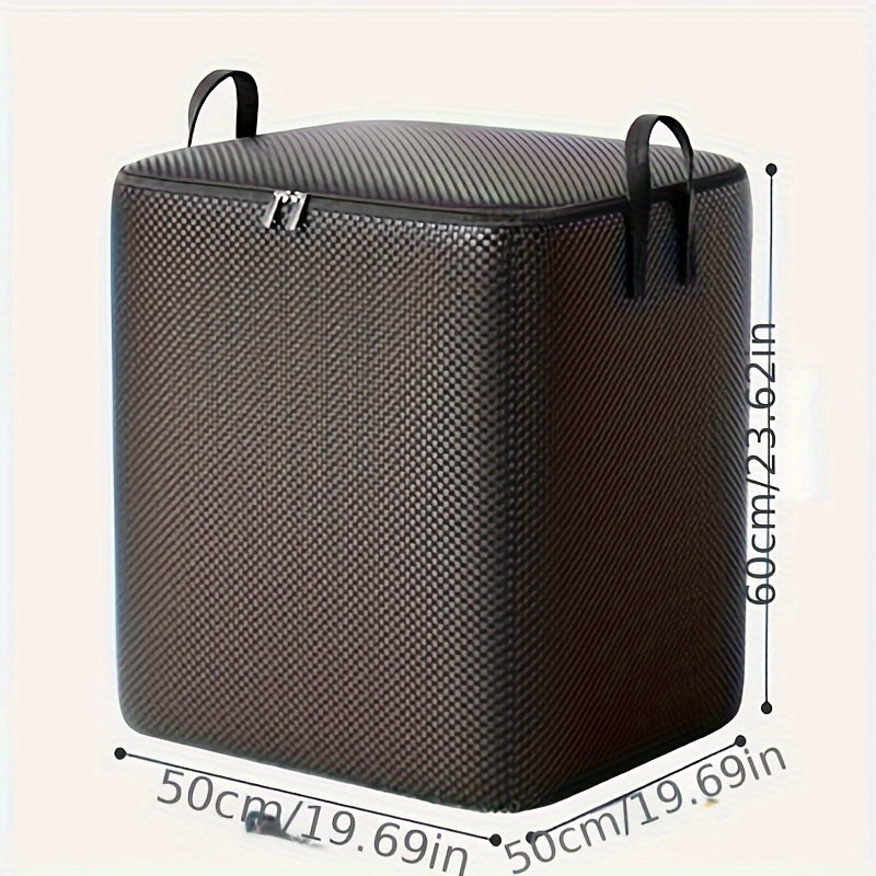 Fabric Storage Bag with Large Capacity Waterproof Thickened Material Under-Bed Organizer with Handles