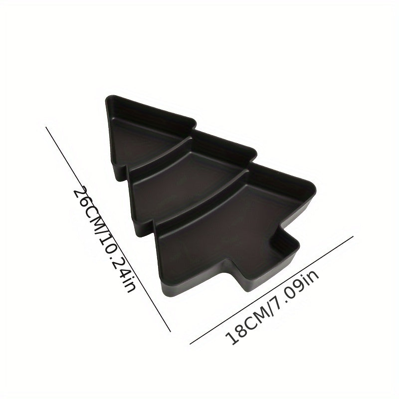 Plastic Christmas Tree Snack Tray for Parties and Gifting