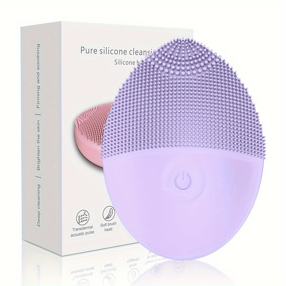 Electric Facial Cleansing Brush for Gentle Exfoliation Deep Cleaning and Massaging