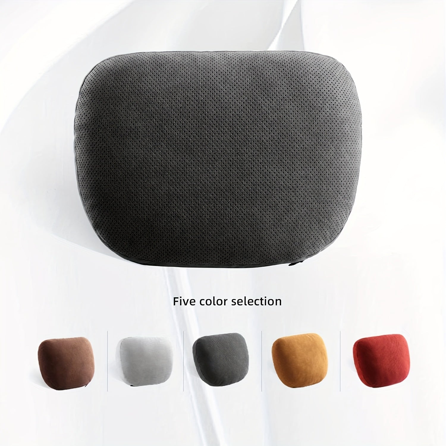 Universal Car Headrest Adjustable Memory Foam Support for Neck and Waist