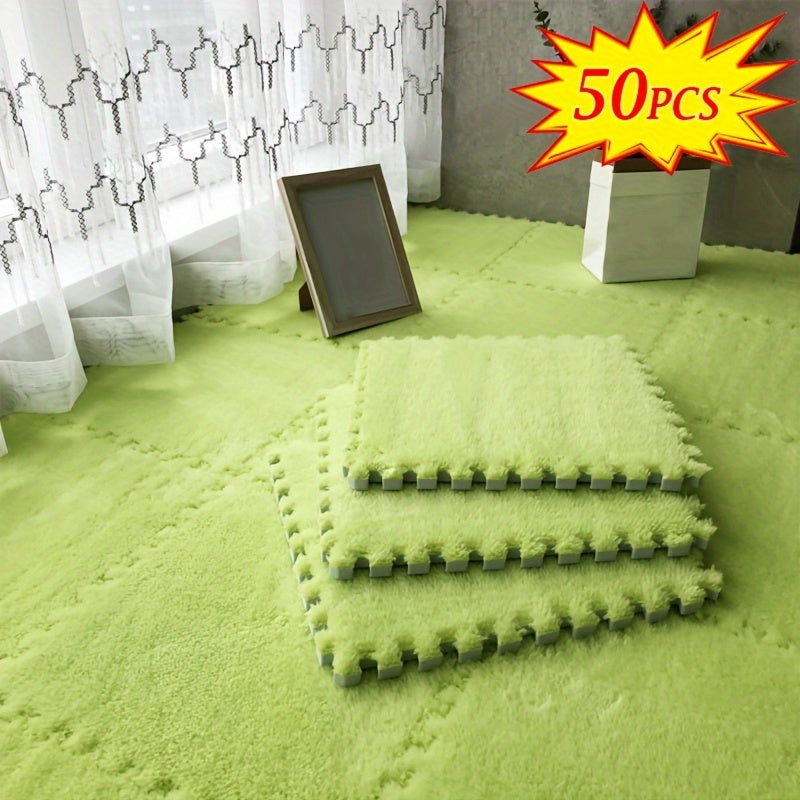 Set of 30/50 Interlocking Foam Floor Mats Square Carpet Area Rug Anti-Slip Seat Pads