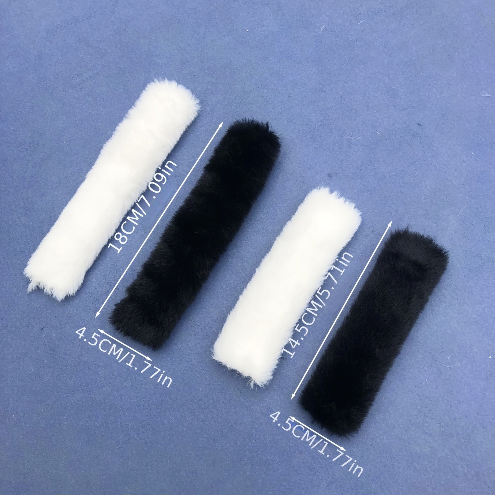 Unisex Warm Plush Detachable Shoe Strap Covers for Clogs Winter Autumn