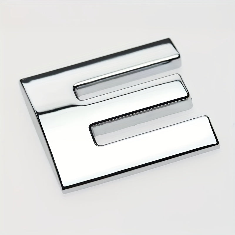 Car 3D Letter Car Stickers Metal Car Body Word Mark Silver Tail Mark