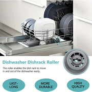 Dishwasher Roller Wheels Set of 4 Plastic Compatible with Samsung and Kenmore Models