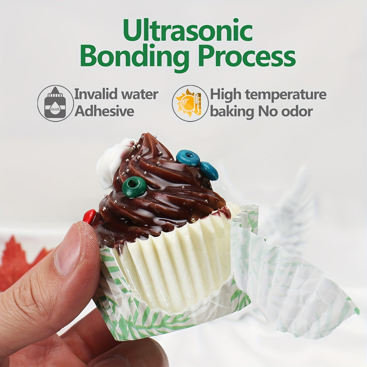 100-Piece Cake and Muffin Paper Set with Hawaiian Pattern for Parties