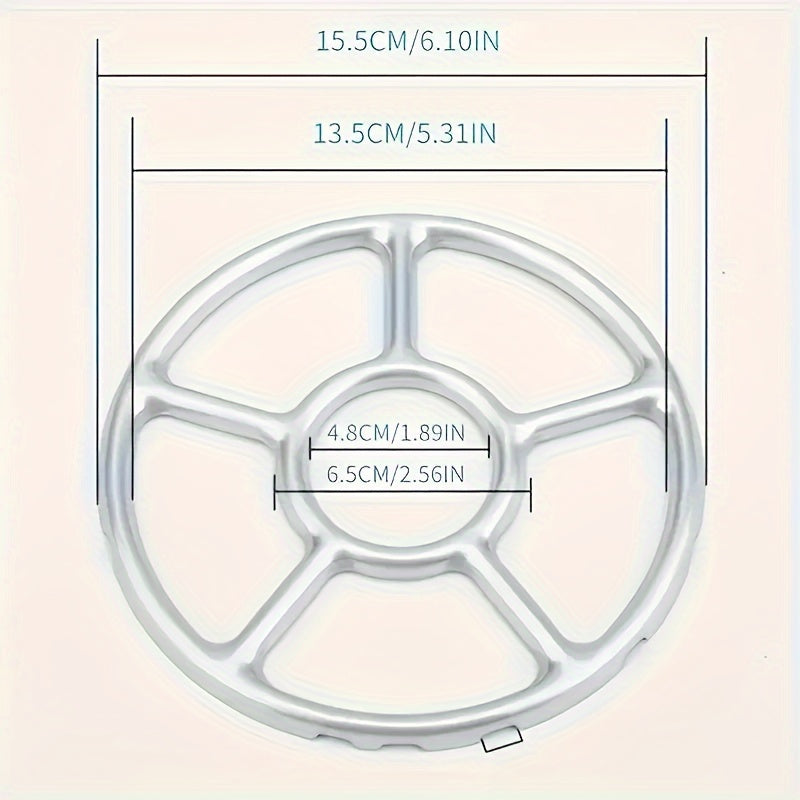 Тяжёлая металлическая решётка для газовой плиты с противоскользящим многокогтевым дизайном для небольших кастрюль
