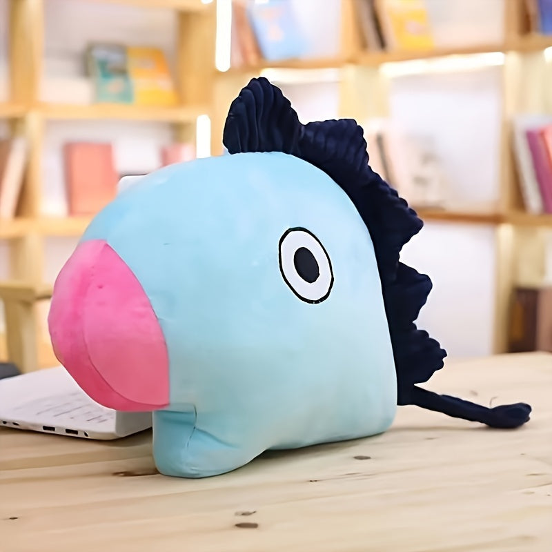 Cute Cartoon Plush Toy Foldable Hand Warmer Pillow Washable Polyester for Home Office Travel Gift