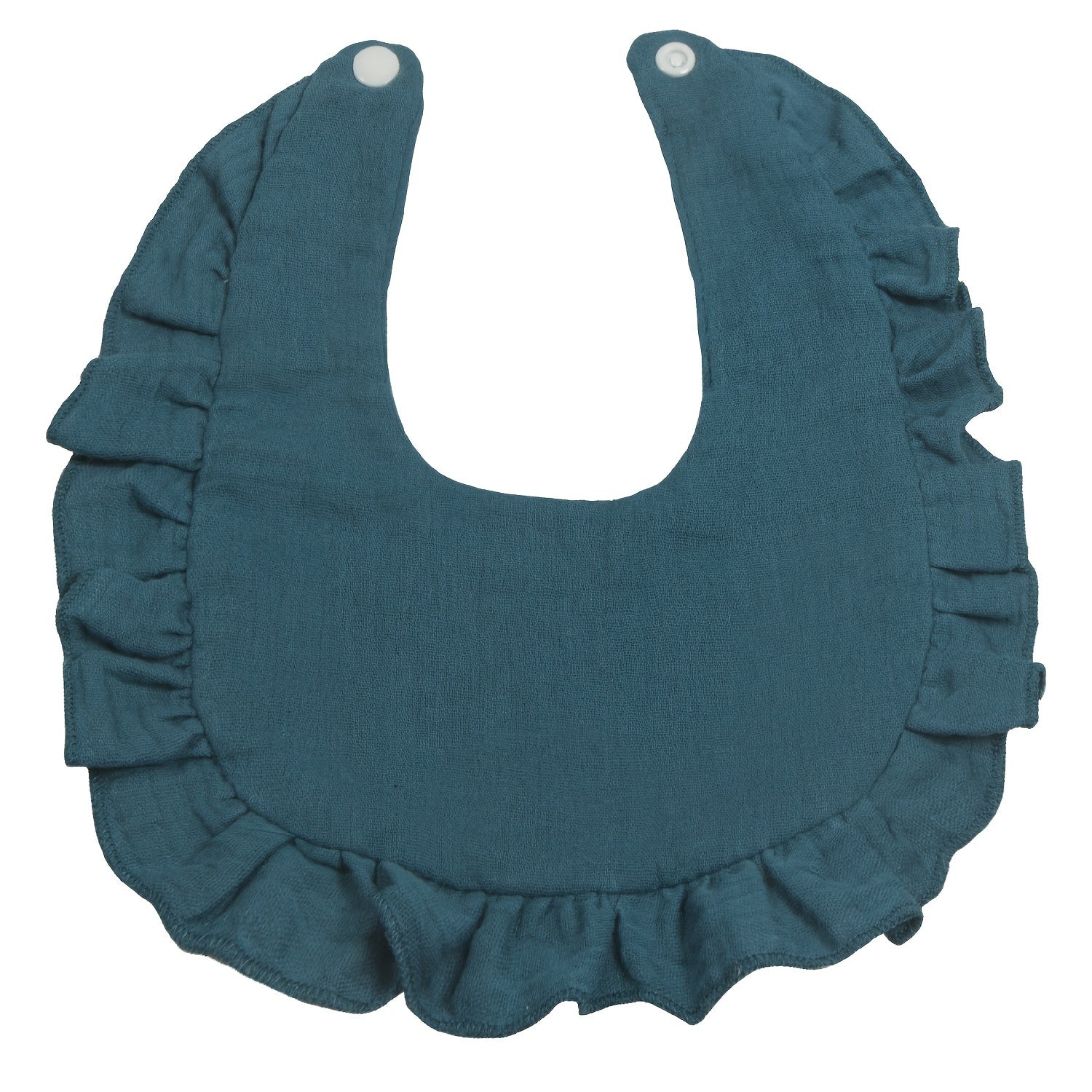 Set of 4 Soft Cotton Baby Bibs with Wrinkled Gauze Texture and Water Absorption