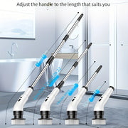 Ko'p funksiyali elektr tozalash cho'tkasi - USB orqali qulay zaryadlanadigan, pol, devor, ochiq joylar va hammomlarni tozalash uchun ajoyib