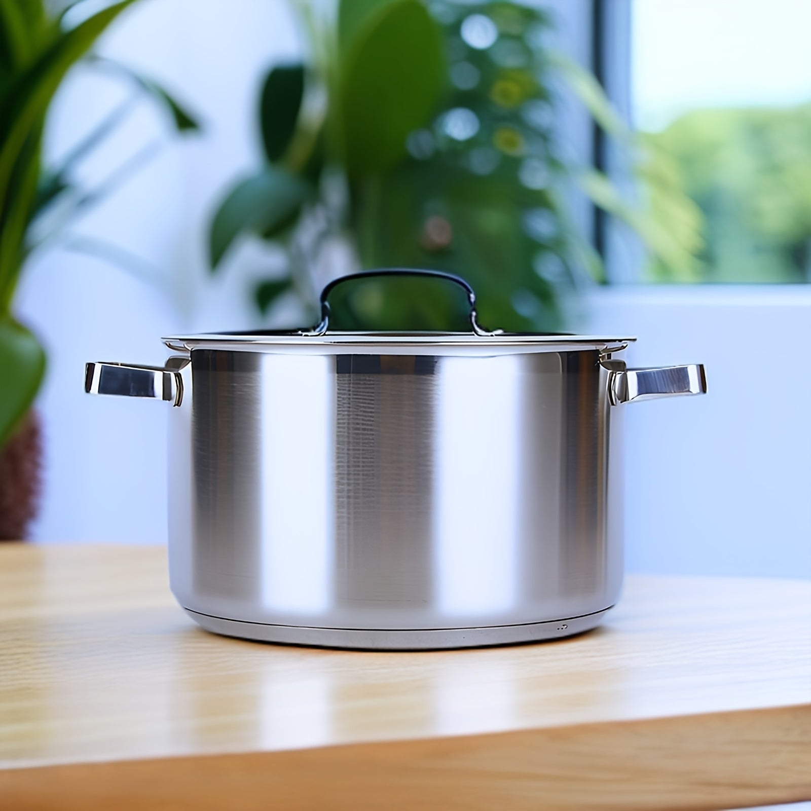 Extra Deep Stainless Steel Pasta Pot High-Sided Dishwasher Safe Family Cooking