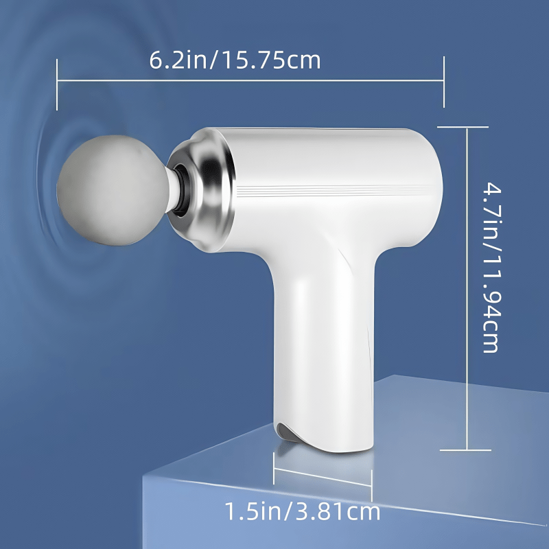 Portativ zaryadlanadigan tanani yog' massaj qilish moslamasi, o'zgaruvchan boshlar bilan, erkaklar va ayollar uchun ultra-ovozsiz fascia quroli. To'liq tana massaji va dam olish uchun ideal. Qo'l bilan ishlatiladigan perkusiv massaj quroli.